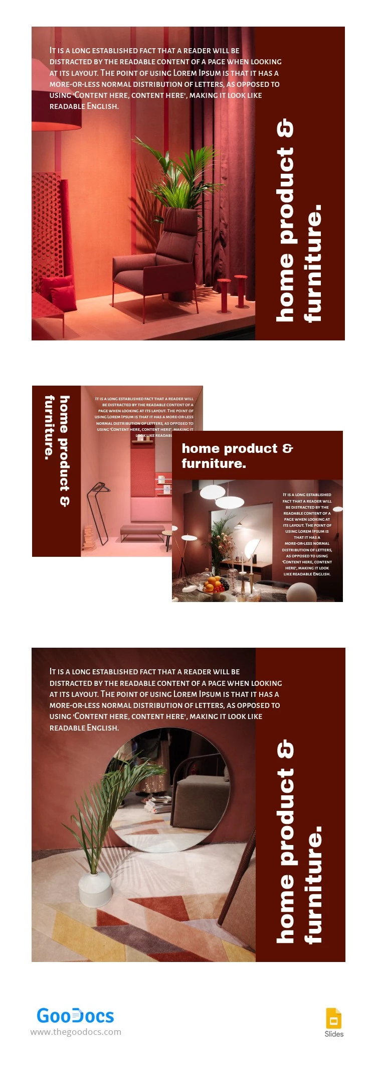 Red Home Furniture Amazon Product - free Google Docs Template - 10064277