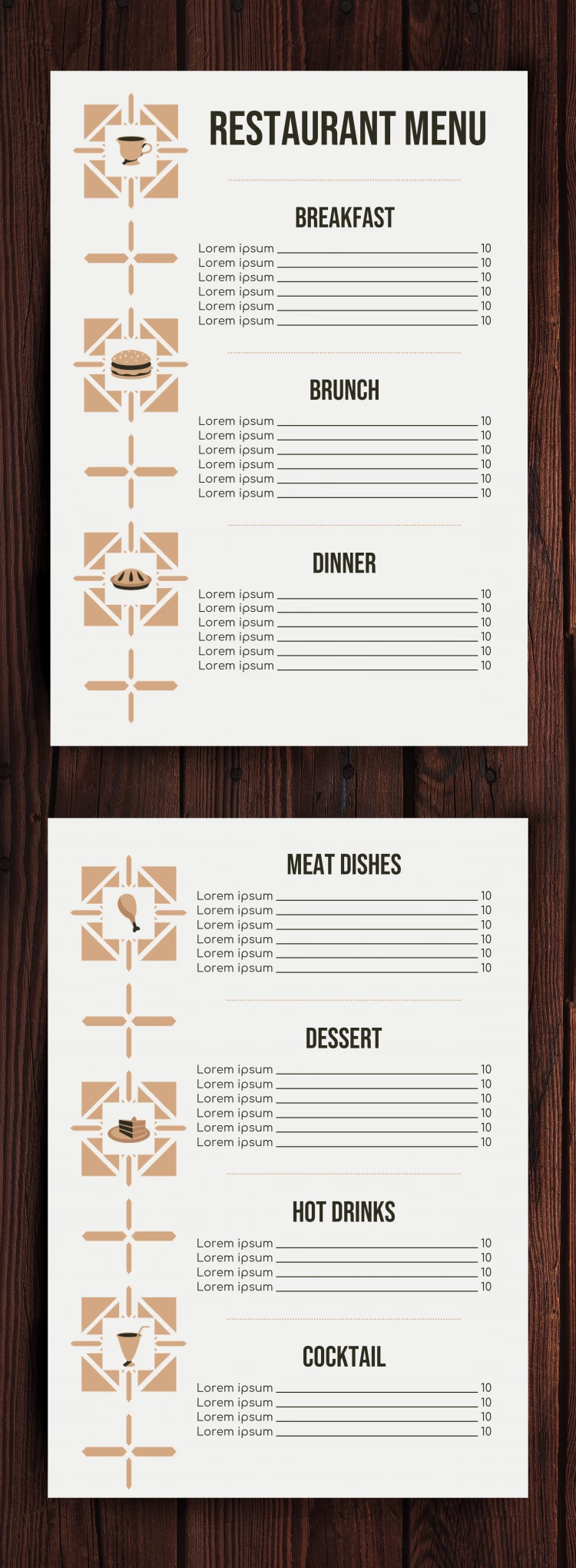 Menu Especial do Restaurante - free Google Docs Template - 10061602