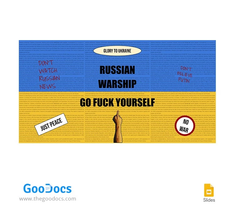 Russian Warship Go Fuck Yourself Facebook Cover - free Google Docs Template - 10063614