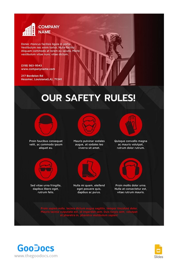 Safety Rules Poster - free Google Docs Template - 10065986