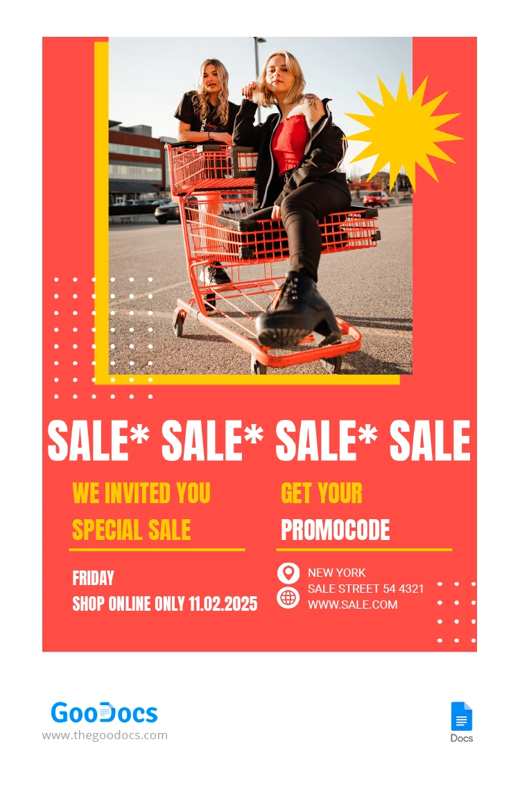 Sale Store Flyer - free Google Docs Template - 10066990