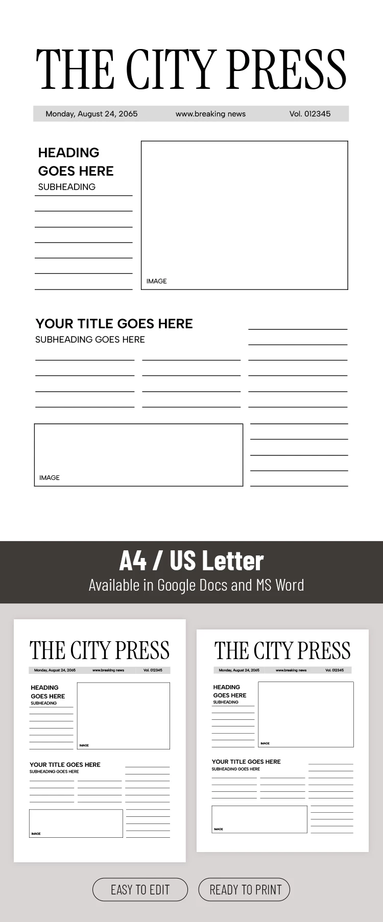 School Blank Newspaper Template - free Google Docs Template - 10071223 School Blank Newspaper Template - free Google Docs Template - 10071223