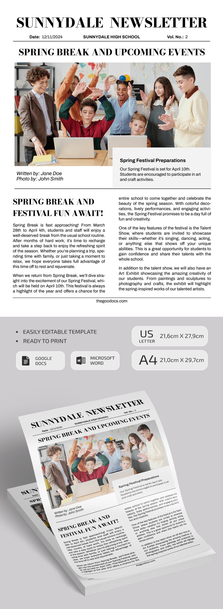 100-free-newsletter-templates-for-google-docs-and-word-thegoodocs-com for Downloadable Free Printable Newsletter Templates 100+ Free Newsletter Templates for Google Docs and Word | thegoodocs.com for Downloadable Free Printable Newsletter Templates