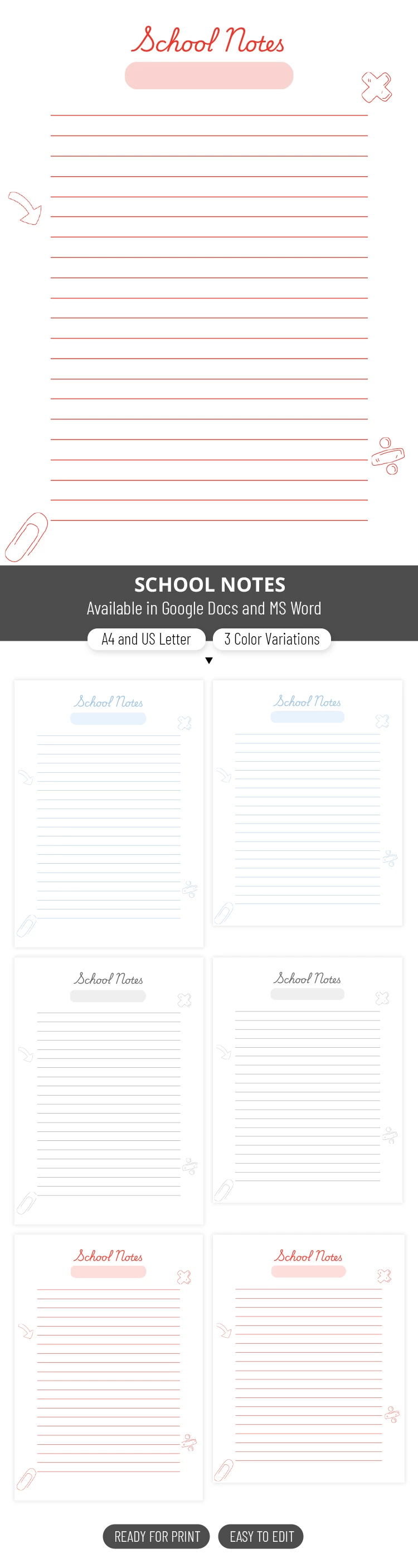 School Note - free Google Docs Template - 10069716