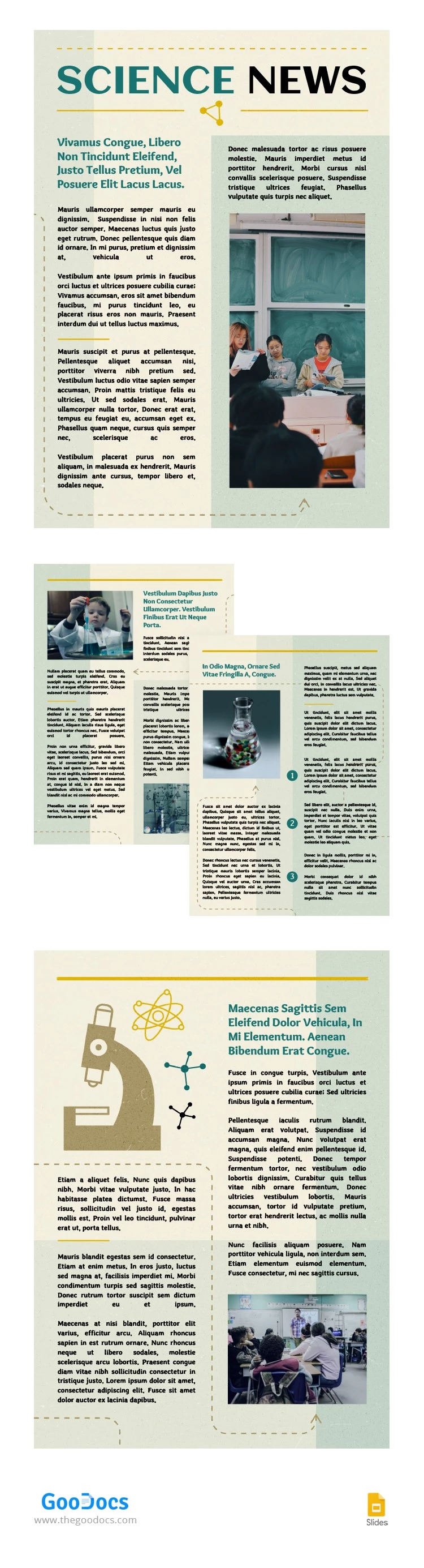 Science Newspaper for Kids - free Google Docs Template - 10066094