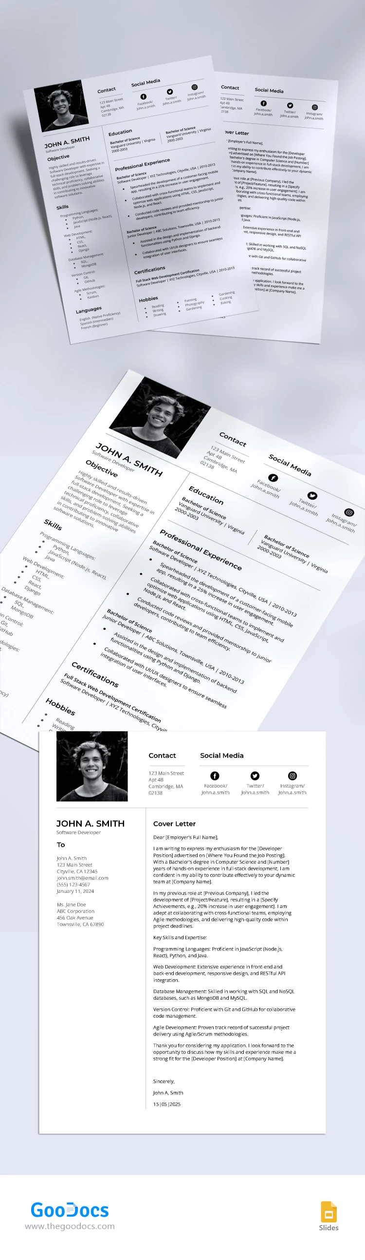 Simple Ats Friendly Resume - free Google Docs Template - 10068091