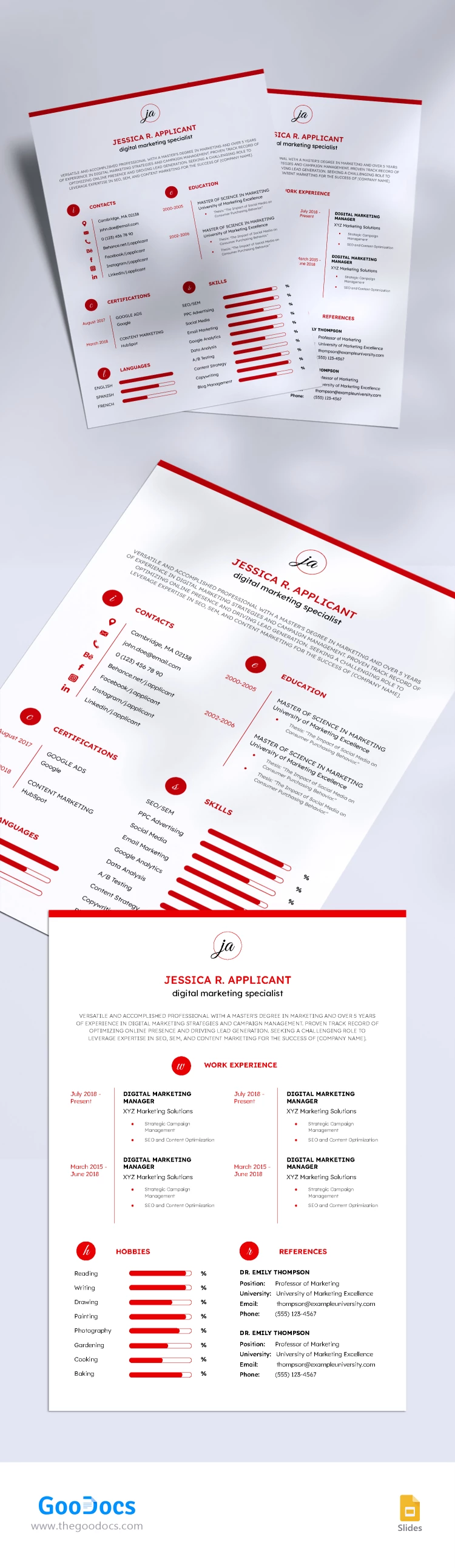 Simple ATS Resume - free Google Docs Template - 10068059