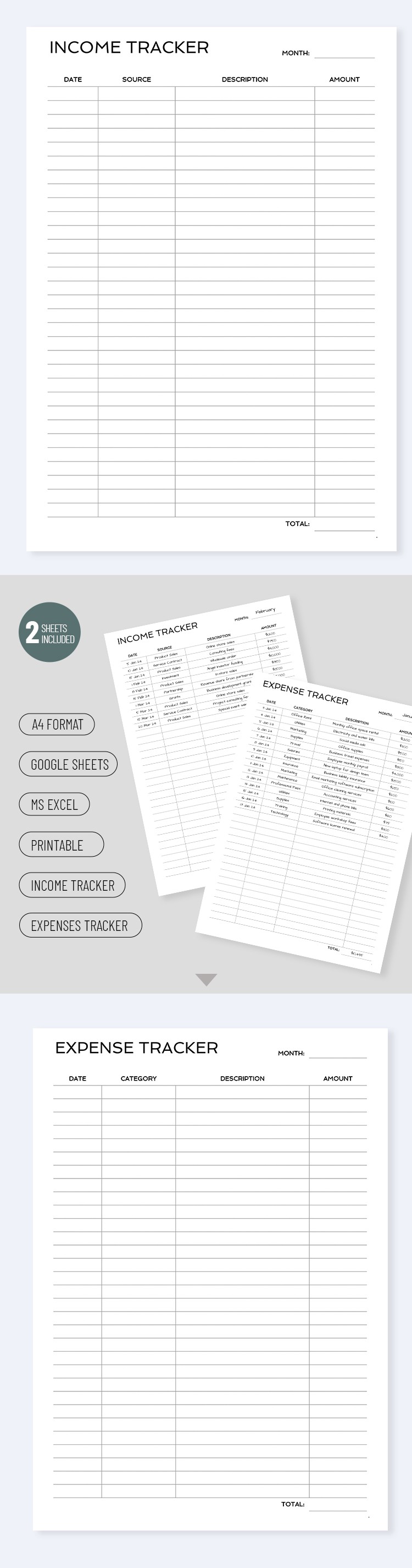 Free Business Income Tracker Template In Google Sheets