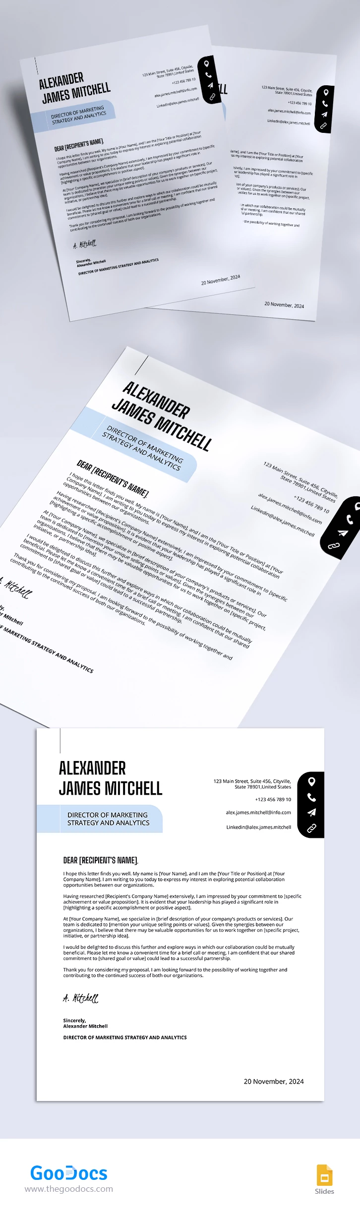 Lettera d'affari semplice - free Google Docs Template - 10067517