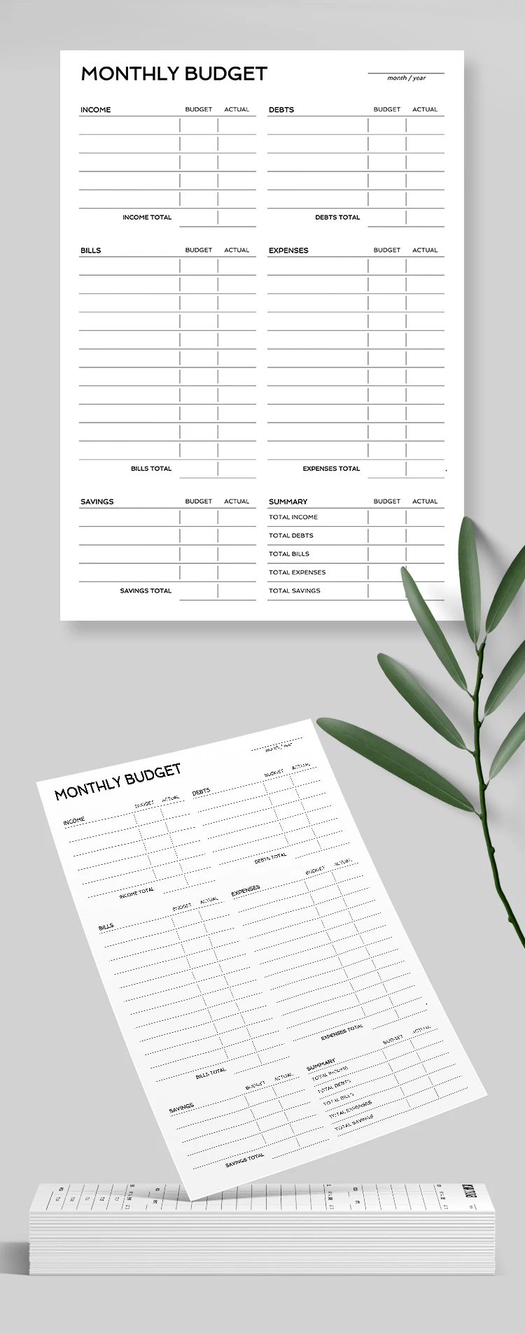 Presupuesto Mensual Simple - free Google Docs Template - 10069135