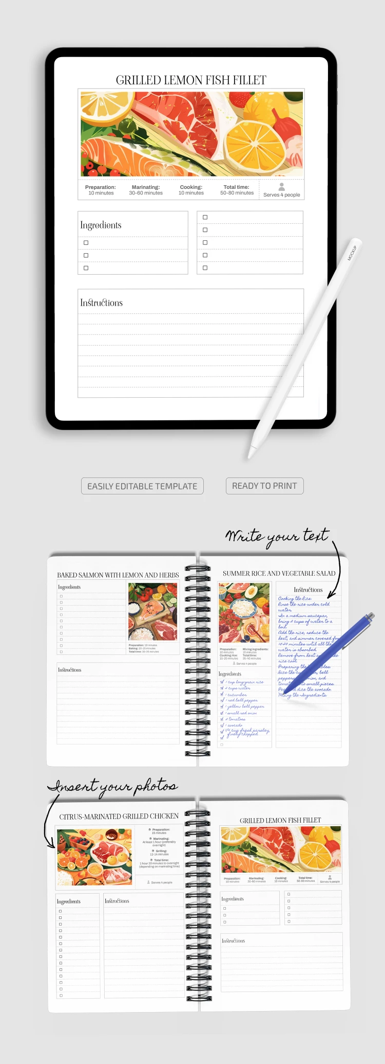 Livro de Receitas - free Google Docs Template - 10068928