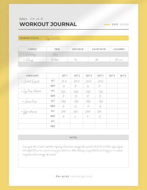 Diario Di Allenamento Yardwe - Planner Per Fitness E Obiettivi Salute - Foto 11