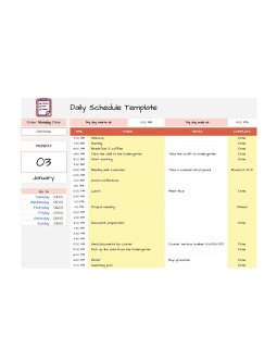 Free Smart Daily Schedule Template In Google Sheets