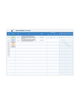 Free Social Media Schedule Template In Google Sheets