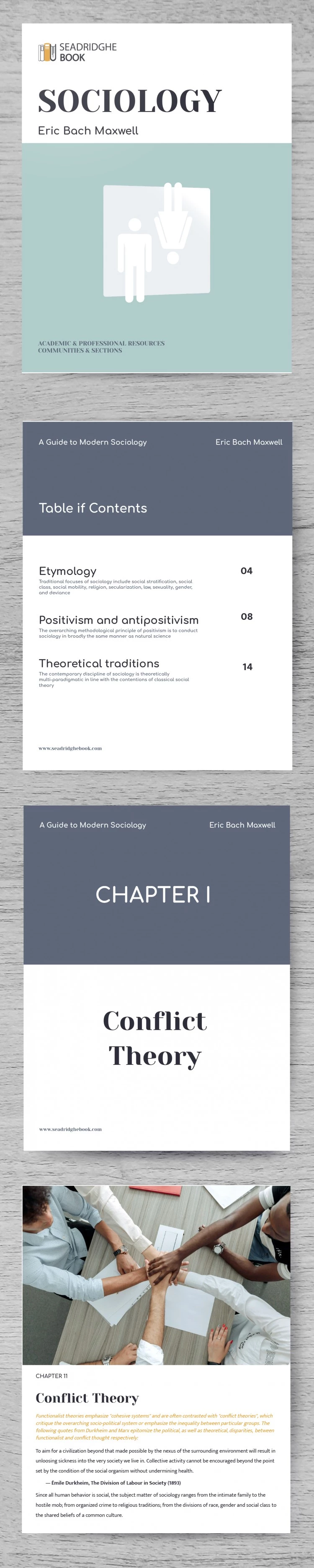 Livre de sociologie - free Google Docs Template - 10061885