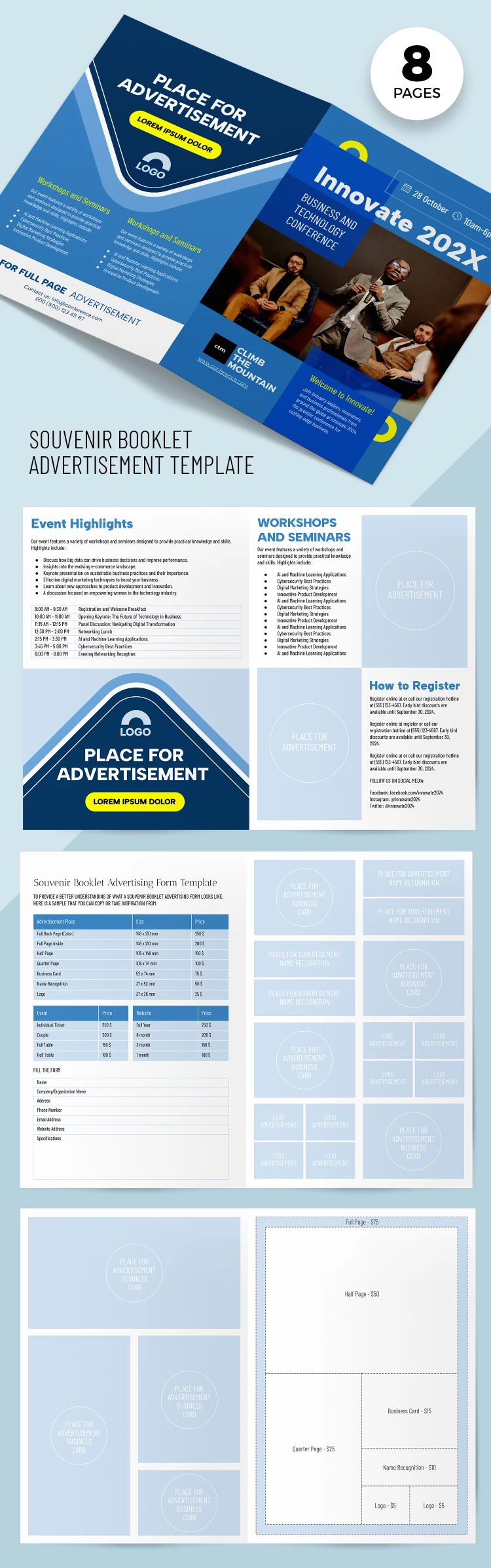 Souvenir livret Ad - free Google Docs Template - 10068839