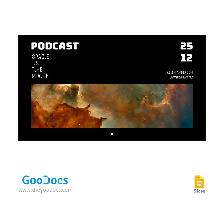 Space Podcast YouTube Thumbnail - free Google Docs Template - 10063009