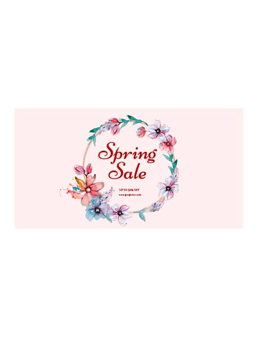 Spring Sale Event Cover - free Google Docs Template - 10063625