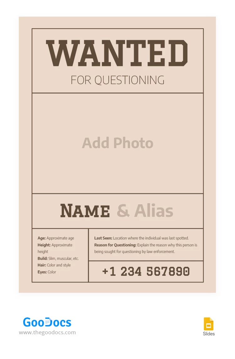 Cartaz de Procura - Brown Estrutural - free Google Docs Template - 10066460