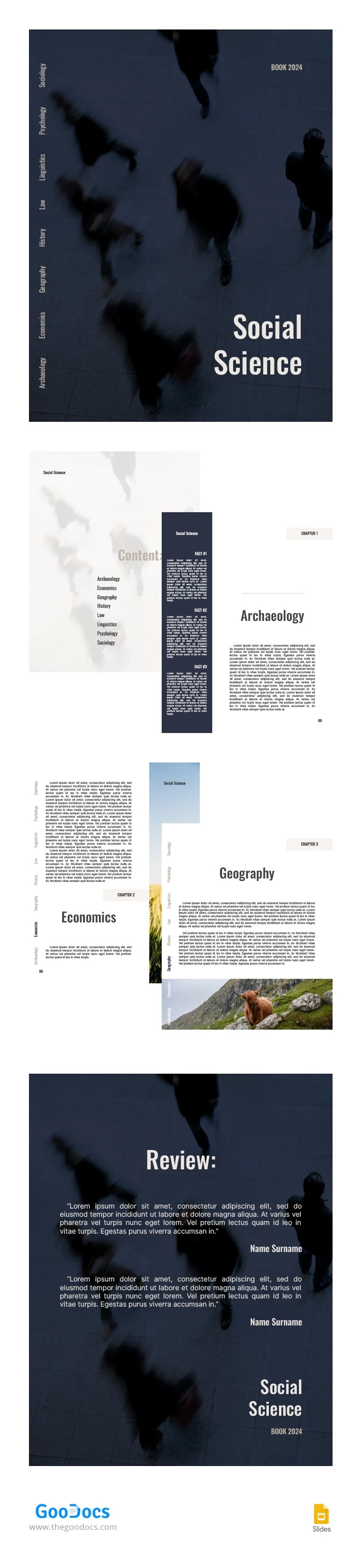 Strukturelles modernes Buch der Sozialwissenschaft - free Google Docs Template - 10065923