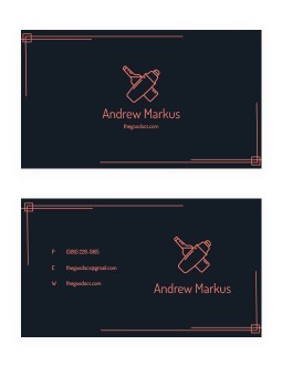 Free Stylish Bartender Business Card Template In Google Docs   Stylish Bartender Business Card 157409 