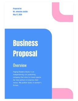 Free Business Proposal Templates In Google Docs, Google Sheets