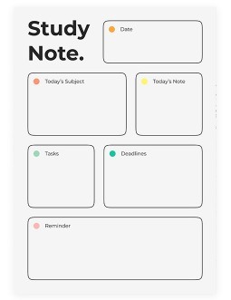 The Essential Note-taking Kit Study Note Taking Template Lecture Notes  Template Goodnotes Study Revision Notes Student Printables Digital 