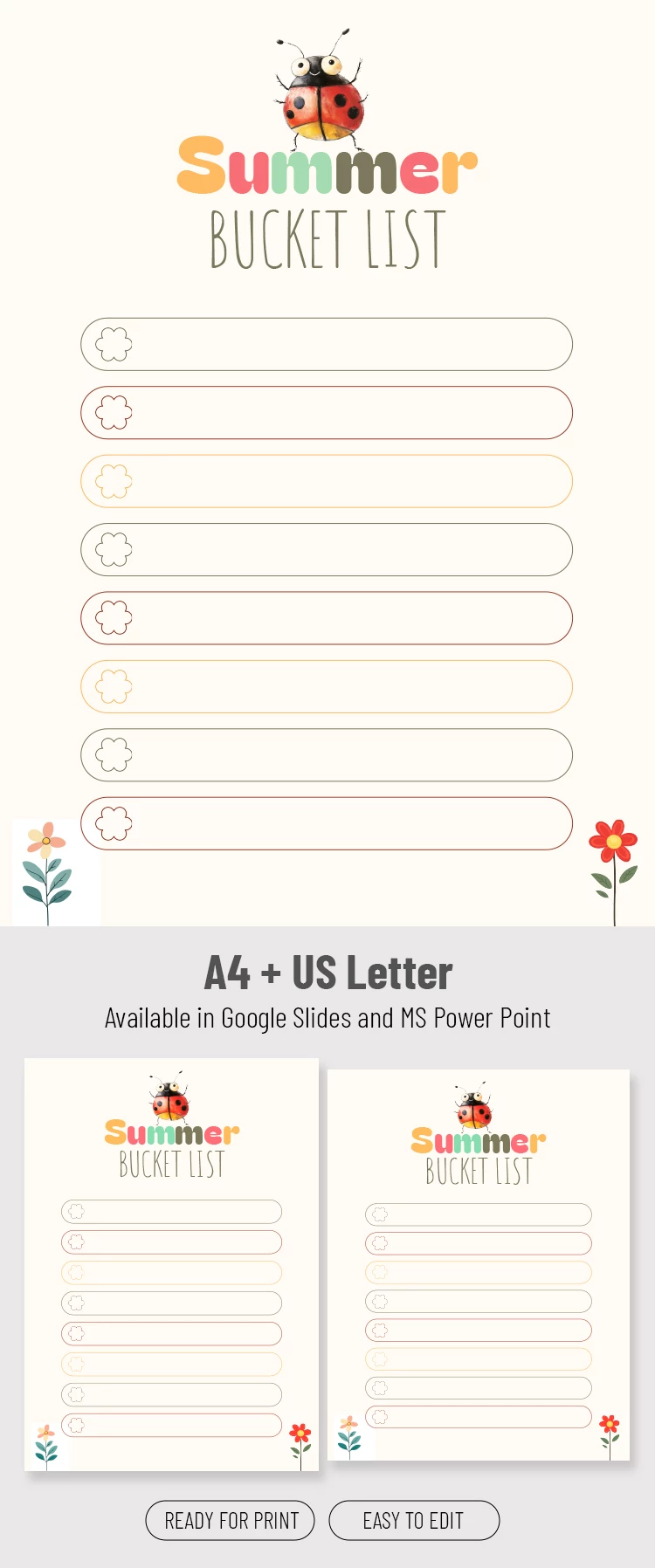 Summer Bucket List for Kids - free Google Docs Template - 10071552 Summer Bucket List for Kids - free Google Docs Template - 10071552