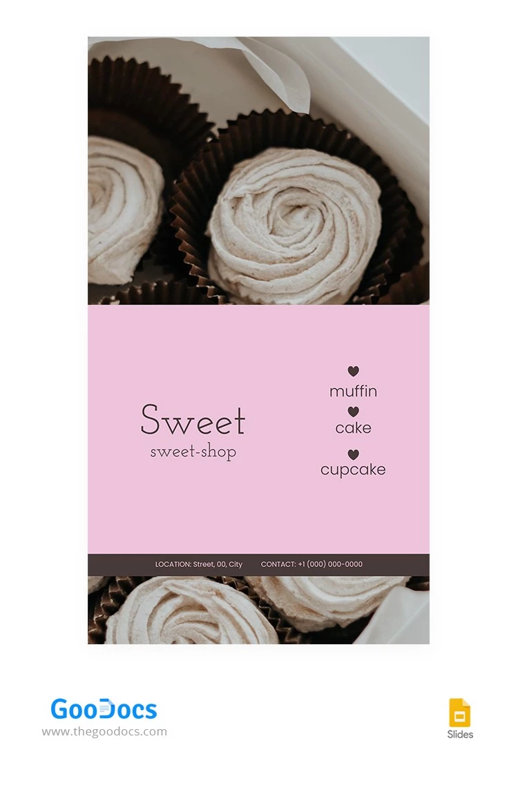Sweet Shop Instagram Story - free Google Docs Template - 10062669