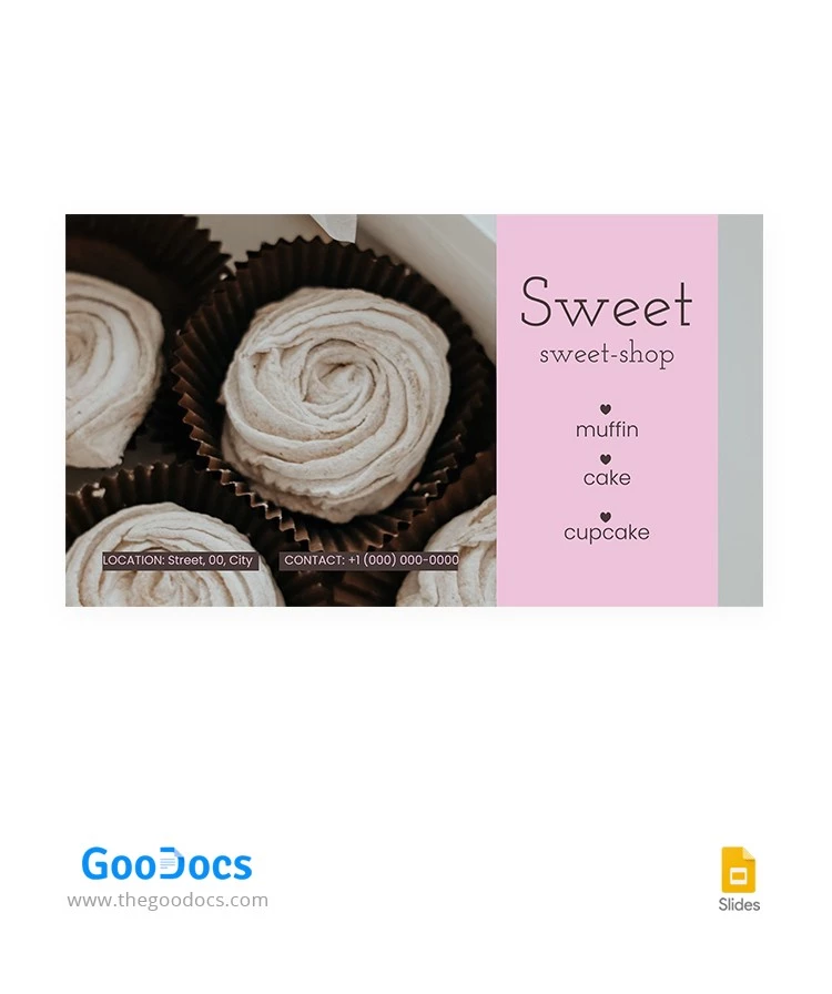 Sweet Shop Youtube Thumbnail - free Google Docs Template - 10062670
