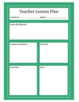 Templates - Making and Using, Lessons