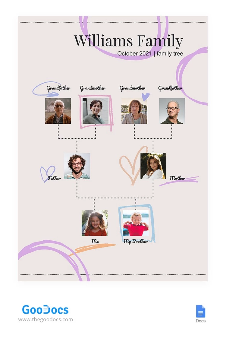 Tender Family Tree - free Google Docs Template - 10062326