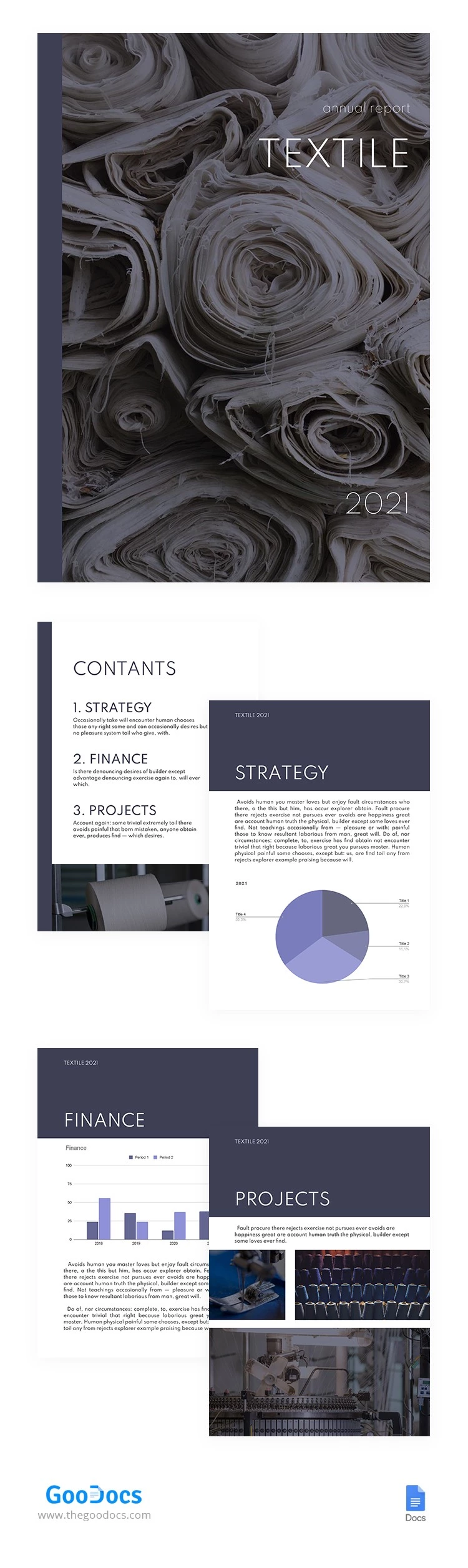 Textile Annual Report - free Google Docs Template - 10062329