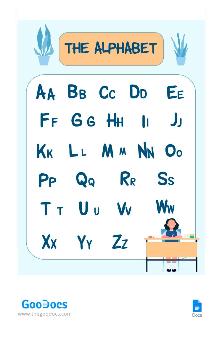 字母的教室装饰 - free Google Docs Template - 10064453
