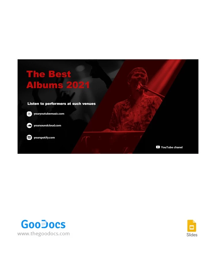 The Best Albums Facebook Cover - free Google Docs Template - 10062735
