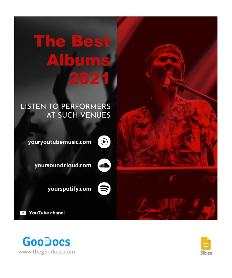 The Best Albums Insagram Post - free Google Docs Template - 10062737