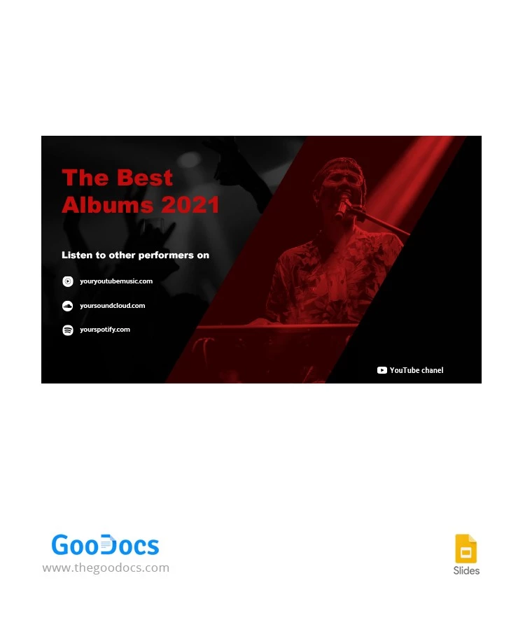 The Best Albums Youtube Thumbnail - free Google Docs Template - 10062738