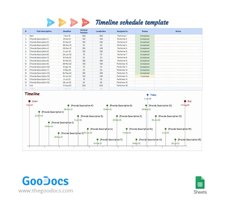 Timeline Schedule - free Google Docs Template - 10064106