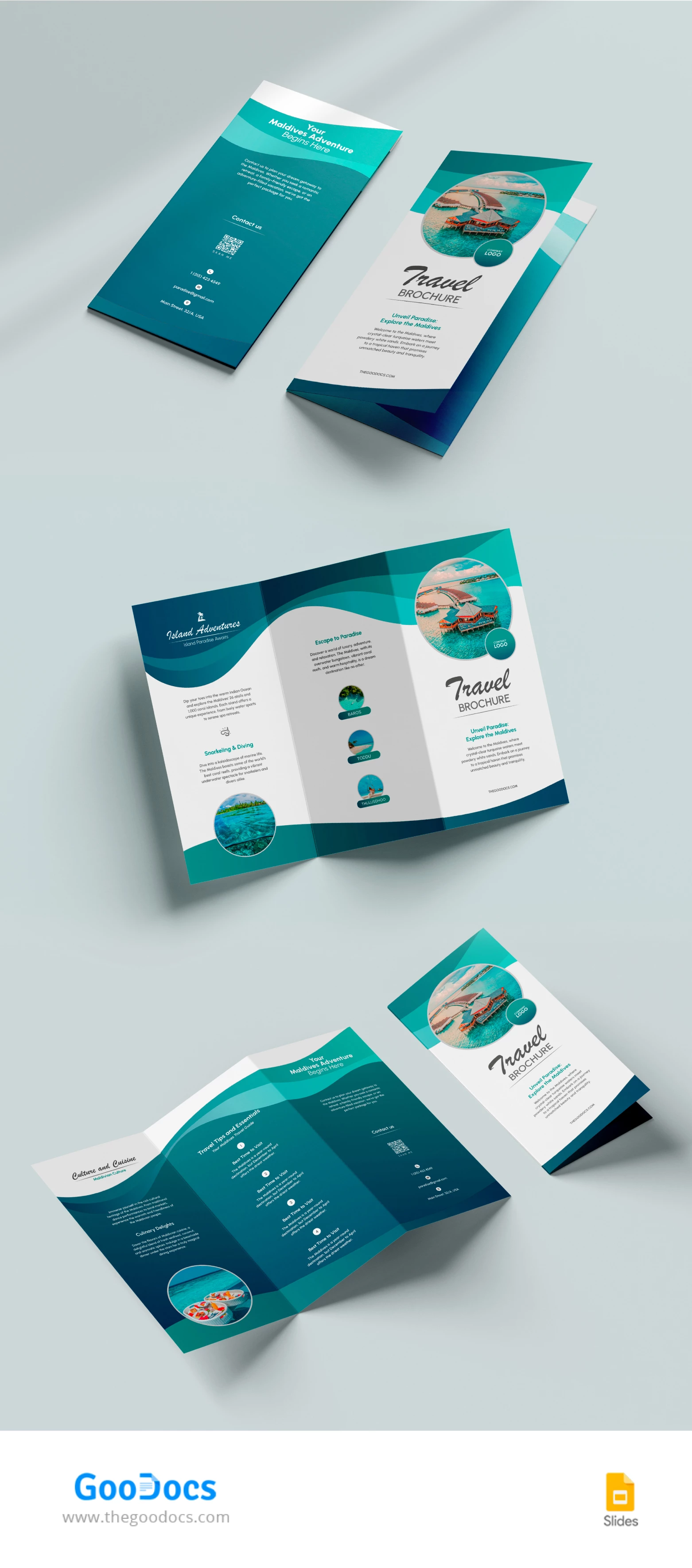 Brochure pieghevole di viaggio - free Google Docs Template - 10068100