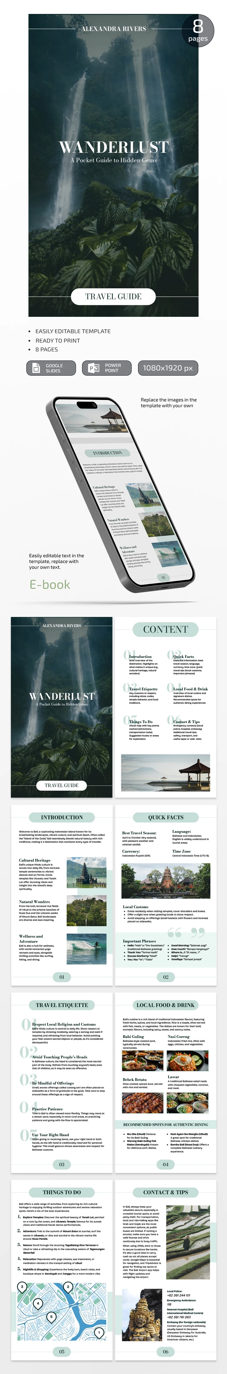 Travel Guide Book - free Google Docs Template - 10069566