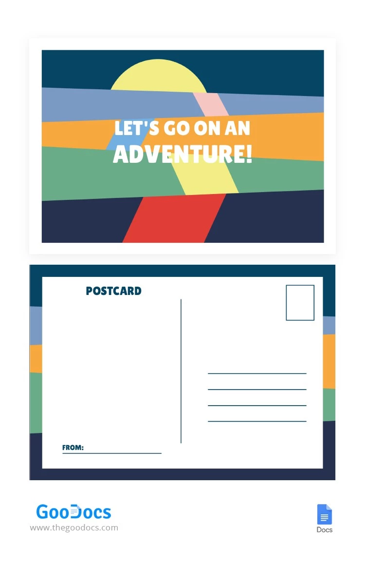 Cartolina di viaggio - free Google Docs Template - 10062472