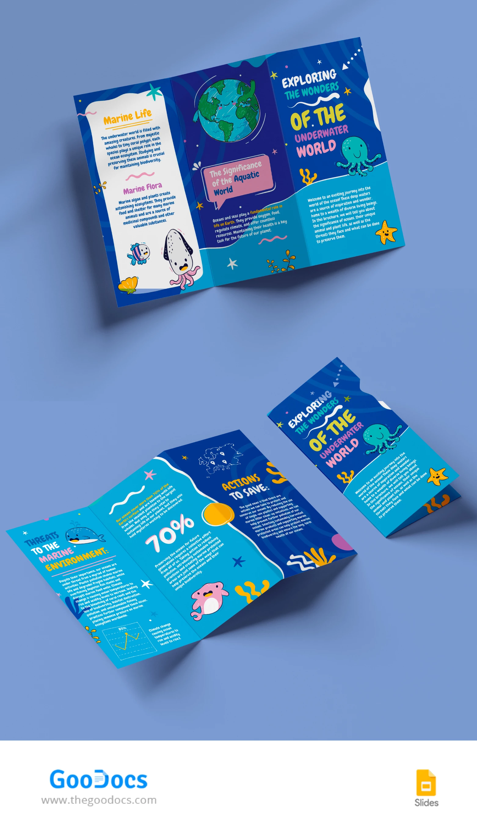 School Project Trifold Brochure - free Google Docs Template - 10068380