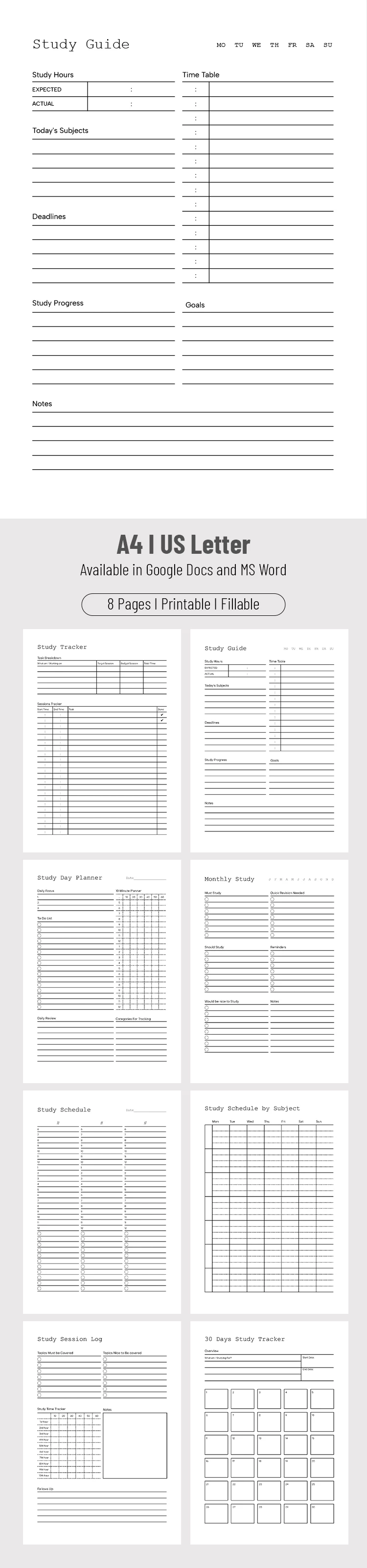 Unit Review Study Guide Template - free Google Docs Template - 10071612