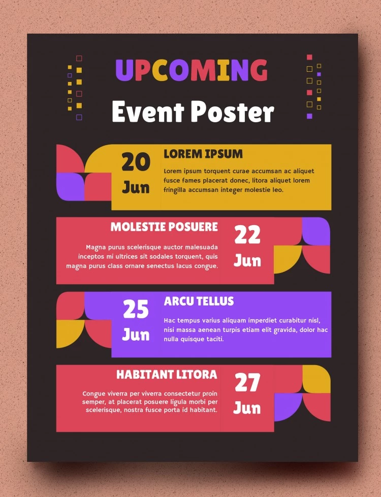 Upcoming Event Poster - free Google Docs Template - 10061673