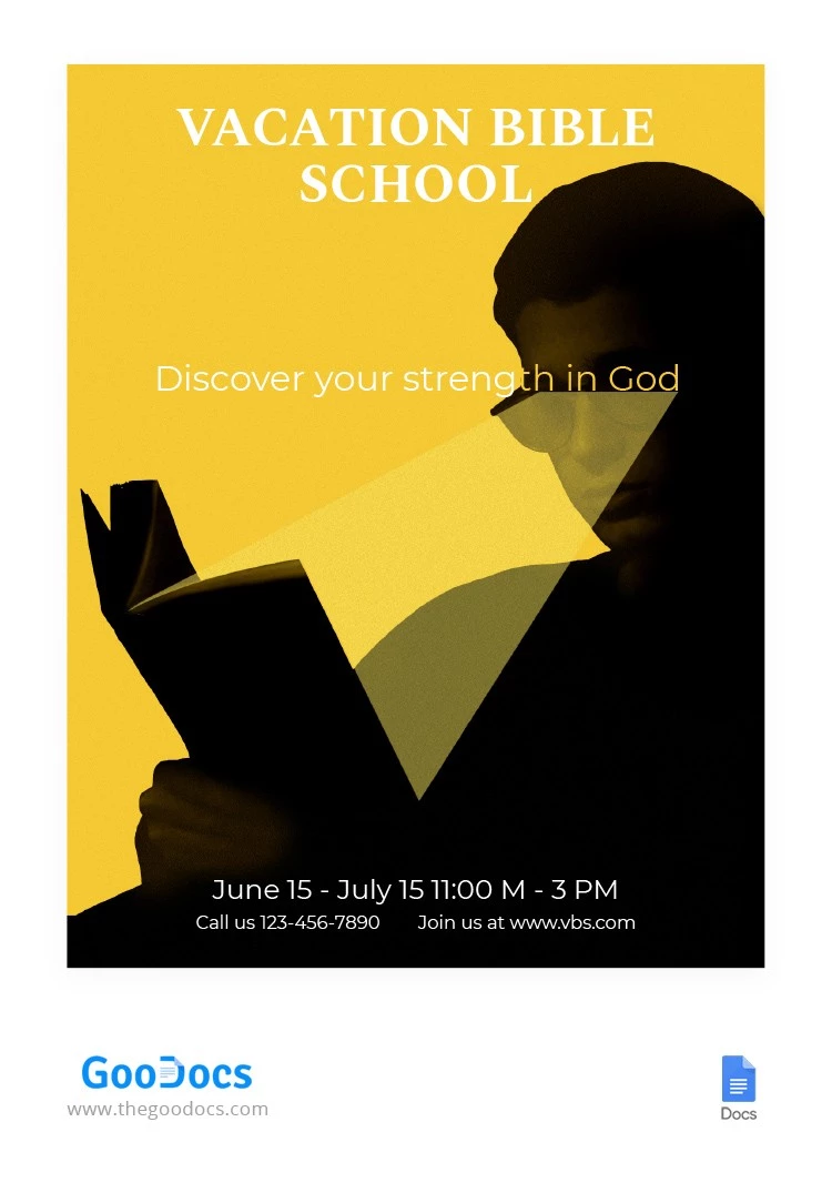 Escola Bíblica de Férias - free Google Docs Template - 10062457