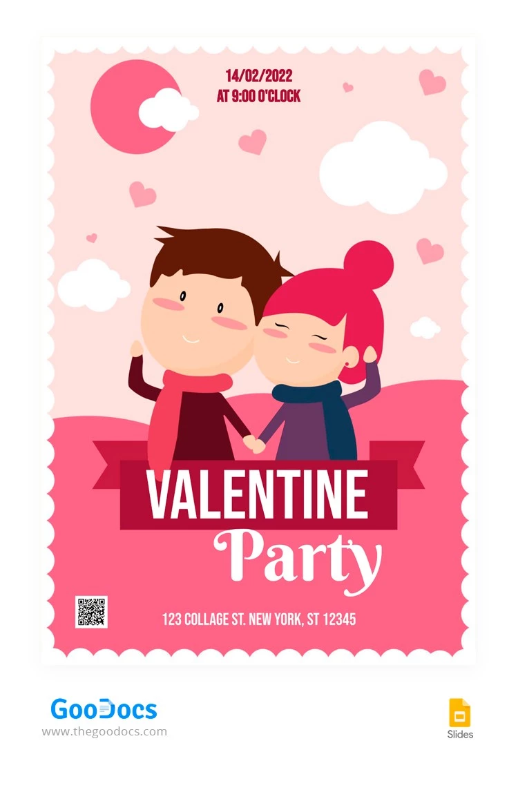 Affiche de la Saint-Valentin - free Google Docs Template - 10063127