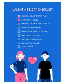 valentines day checklist for men