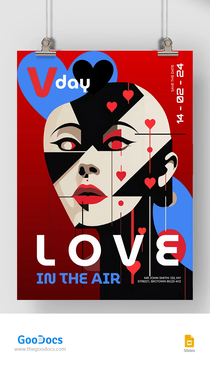 Poster di San Valentino - free Google Docs Template - 10067282
