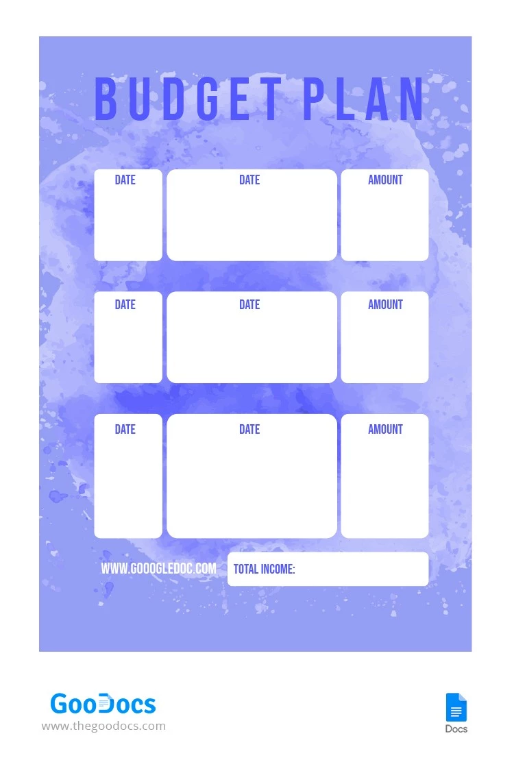 Plan Budgétaire Violet - free Google Docs Template - 10064425