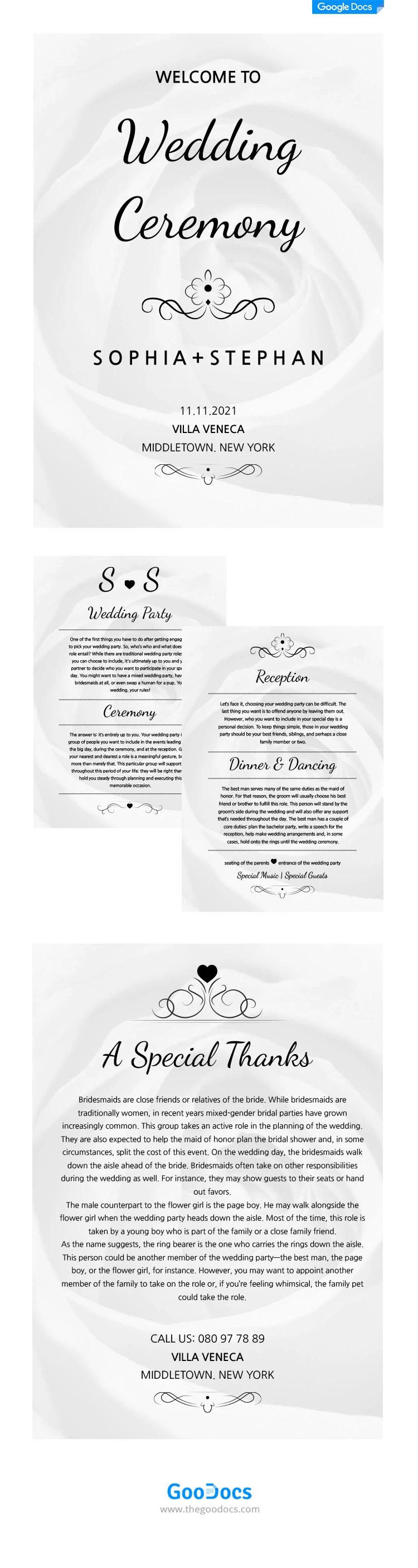 Hochzeitsheft - free Google Docs Template - 10062084